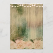 素朴バラ結婚のメニューカード メニュー (裏面)