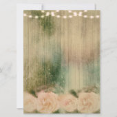 素朴バラ結婚式招待状 招待状 (裏面)