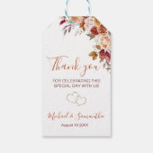 素朴バラ菊秋の結婚式 ギフトタグ (裏面)