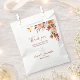 素朴バラ菊秋の結婚式 フェイバーバッグ