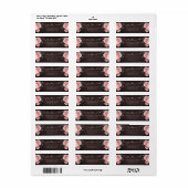 素朴バラ金ゴールドフローラストリングラ結婚イト ラベル (フルシート)