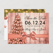 素朴バラ金ゴールド結婚ス救クリスト日 案内ポストカード (正面/裏面)