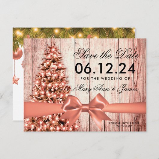 素朴バラ金ゴールド結婚ス救クリスト日 案内ポストカード (正面/裏面)