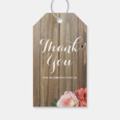 素朴バラ |ブライダルシャワーメッセージカード ギフトタグ (裏面)