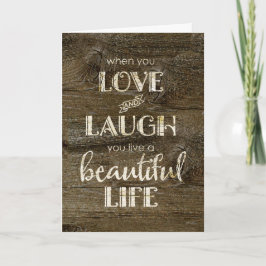 -素朴バレンタインの愛、笑い、美しい生活 シーズンカード