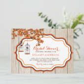 素朴バーケージフローラブライダルシャワー招待 招待状 (スタンド正面)
