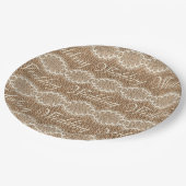 素朴バーラップ・レース ペーパープレート (アングル)