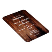 素朴バーンウッド田舎の結婚式 マグネット (右側)