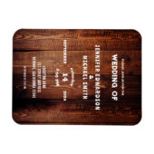 素朴バーンウッド田舎の結婚式 マグネット (横)