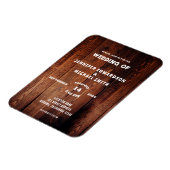 素朴バーンウッド田舎の結婚式 マグネット (左側)