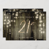 *~* 素朴バ動揺してンウッド21st誕生日Inv 招待状 (正面/裏面)