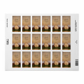 素朴パインズウッドラ結婚ンドのメッセージカード ラベル (フルシート)