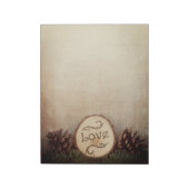 素朴パインズ結婚ウッズ ノートパッド (回転)