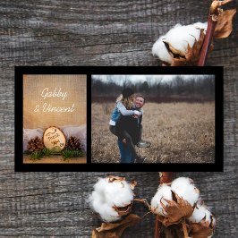 素朴パインズ結婚ウッドランド サンキューカード