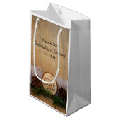 素朴パインズ結婚ウッドランド スモールペーパーバッグ (正面アングル)