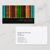 素朴パターストライプンプロフェッショナル名刺 名刺 (正面/裏面)