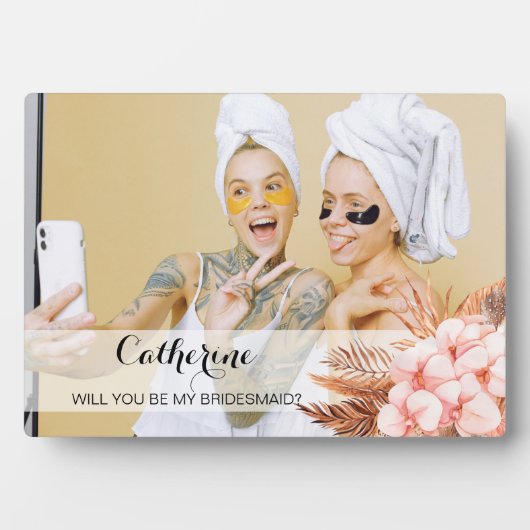 素朴パンパスグラスのぼくの花嫁 フォトプラーク (正面)