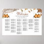 素朴パンプキン秋のア結婚レパット席 ポスター (正面)