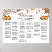 素朴パンプキン秋のア結婚レパット席 ポスター (正面)