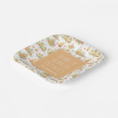 素朴パンプキ葉ン感謝感謝賛美金 ペーパープレート (傾斜あり)