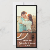 素朴パーズカントリー結婚バーンズサンキュー サンキューカード (正面)