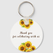 素朴パーソナライズされたなモルデンのヒマ結婚ワリ キーホルダー (裏面)