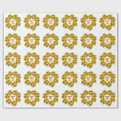 素朴パーソナライズされたなモルデンのヒマ結婚ワリ ラッピングペーパー (フラット)