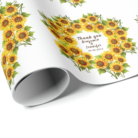 素朴パーソナライズされたなモルデンのヒマ結婚ワリ ラッピングペーパー (ロールコーナー)