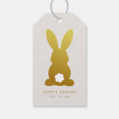 素朴パーソナライズされたエレガント復活祭 ギフトタグ (裏面)