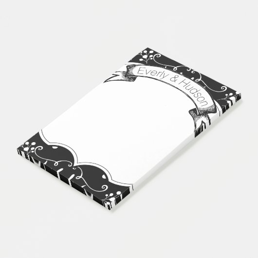 素朴パーソナライズされたフローラのPost-it®に関する注意 ポストイット (アングル)