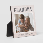 素朴パーソナライズされた写真 フォトプラーク (正面)