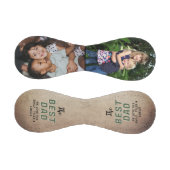 素朴パーソナライズされた最高のパパ写真父の日 野球ボール (パネル)