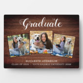 素朴パーソナライズされた院写真コラージュのプラーク フォトプラーク (正面)