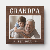 素朴パーソナライズされた頭 フォトプラーク (正面)