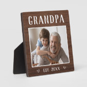 素朴パーソナライズされた頭 フォトプラーク (正面)