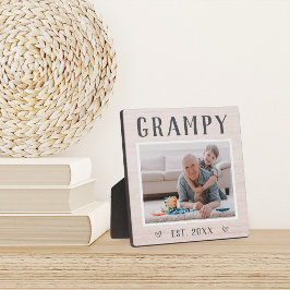 素朴パーソナライズされたGrampy Grandpa写真 フォトプラーク