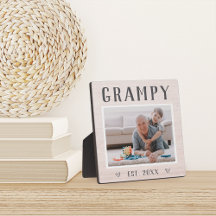 素朴パーソナライズされたGrampy Grandpa写真