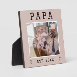 素朴パーソナライズされたGrandpa写真プラーク フォトプラーク