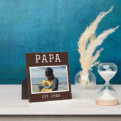 素朴パーソナライズされたGrandpa写真プラーク フォトプラーク (インサイチュ)