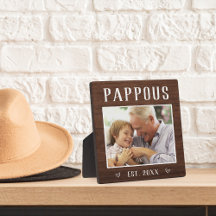 素朴パーソナライズされたPappeous Grandpa写真