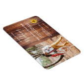 素朴ヒマワリ写真結婚式招待状 マグネット (右側)