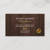 素朴ヒマワリ納木ウェディングプランナー 名刺 (裏面)