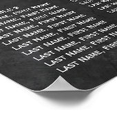 素朴ヒマワリ結婚シャルボード座席表 ポスター (角)