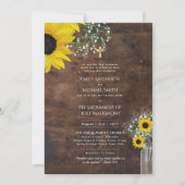 素朴ヒマワリ結婚ス 招待状 (正面)