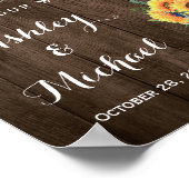 素朴ヒマワリ結婚ズJamon Lights ポスター (角)