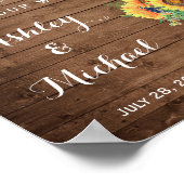 素朴ヒマワリ結婚ズJamon Lights ポスター (角)