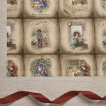素朴ビクトリアンChristmas Book Covers 薄葉紙<br><div class="desc">アンティーク時代ビクトリアンの美しいコレクションのクリスマスブックカバー旧世界父クリスマス、子供、セピアの職人の正方形の背景に照らされた文字と冬のシーンを動揺してフィーチャー。パターンはシームレスでスケーラブル。ヴィンテージのクリスマスの切り離しとクラフトに適している。</div>