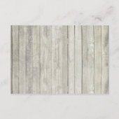 素朴ビーチウッドストリングライツウェディングレセプション エンクロージャーカード (裏面)