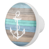 素朴ビーチウッド航海のストライプいかり セラミックノブ (右)