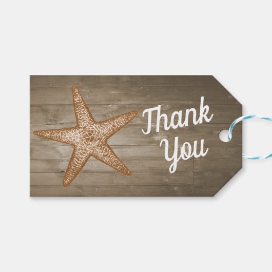 素朴ビーチギフトラベル ギフトタグ (正面(横))